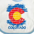 thumbnail image 4 of Inktastic Graffiti Colorado State Flag Boys or Girls Baby Bib, 4 of 4