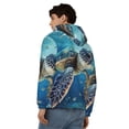 thumbnail image 4 of Naloa Watercolor Turtle Men’s Hoodies, Zip up Hoodie, Sweatshirts,Hoodies for Men Sizes S-3XL-X-Large, 4 of 5