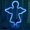 Blue, variant on LINLIN Neon Sign Lights, Angel Neon Sign LED Neon Light Night Lamp USB Battery Powered Led Neon Light Sign Bedroom Wall Decor