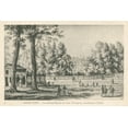 thumbnail image 2 of Wild Apple Portfolio 24x17 White Modern Wood Framed Museum Art Print Titled - Vintage Paris Postcard I, 2 of 4
