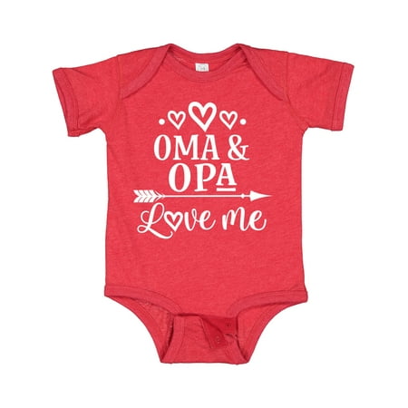 

Inktastic My Oma Opa Love Me Grandchild Gift Baby Boy or Baby Girl Bodysuit