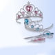thumbnail image 4 of Juego de corona y varita de princesa, accesorios de princesa con purpurina para niñas pequeñas, 4 of 10