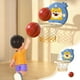 thumbnail image 1 of Canasta de baloncesto plegable para interiores | Puntuación con sensor infrarrojo y voz | Altura ajustable para niños | Incluye pelota silenciosa de alto rebote y bomba, 1 of 6