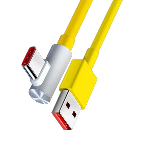 USB Type C Fast Charging Data Cable for Tablet 120W 90 Degree 100cm Data Transfer Charging Extension Cord