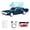 BLUE, variant on WSTER WS-620 Retro Muscle Car Portable Bluetooth Speaker, 2*5W Heavy Bass Wireless Speaker, Bluetooth 5.4, TWS Pairing, FM Radio, TF/USB, Hands-Free Call,The perfect gift for family and friends