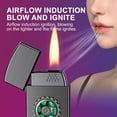 thumbnail image 4 of Yazoeia 1PC Voice Controlled Electronic Lighter, Portable Intelligent Electric Voice Controlled Electronic Lighter Useful Voice Controlled Induction Metal Open Flame (Beige) CJC912-135444, 4 of 9