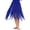 A Blue, variant on Women Girls Belly Dance Skirt Chiffon Asymmetric Side Split Skirts Lyrical Dance Costume