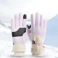 thumbnail image 5 of Nkmbld Heated Gloves for Men Women, Winter Warm Windproof Gloves Thickening Plush Full-Finger Touching Screen Outdoor Cycling Zipper Gloves, Purple, 5 of 7