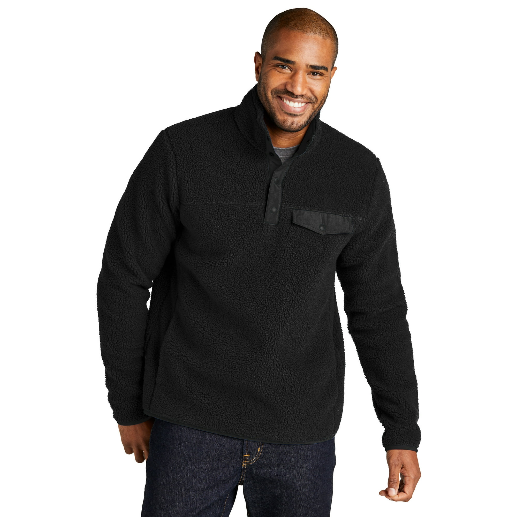 Port Authority Camp Fleece Snap Pullover F140 Walmart