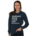 thumbnail image 4 of Matthew Mark Luke John Squad Long Sleeve TShirt Men Women Brisco Brands S, 4 of 6