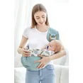 thumbnail image 2 of BabyTuck-Easy Pain-Free Snap-On Baby Sling Carrier (Blue), 2 of 4