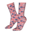 thumbnail image 5 of Salouo America Flags Pattern Fun Novelty Crew Socks,Casual Athletic Socks Neutral Socks, 5 of 7