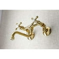 thumbnail image 2 of Kingston Brass KS216PB Robinet de Lavabo Central Réglable - Laiton Poli, 2 of 6
