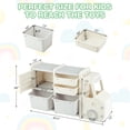 thumbnail image 7 of Infans Kids Toy Storage Organizer Toddler Playroom Furniture w/ Plastic Bins Cabinet, 7 of 7