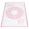 thumbnail image 2 of Loewten Dough Rolling Mat,Food Silicone Pad Kneading Pad Prevents Slipping Baking Pad Rolling Pad Panel Cutting Board Large Red,Measurement Fondant Mat, 2 of 8