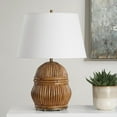 thumbnail image 3 of Uttermost Reed Honey Rattan Table Lamp in Brown, 3 of 10