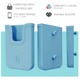thumbnail image 5 of Silicone Phone Holder Compatible with Bogg Bag, Soft Silicone Charm Insert Accessories and Attachment for Bogg Beach Bags, Generic Portable Size Fits for iPhone and Android Phones Blue, 5 of 9