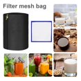 thumbnail image 4 of TidBay Nylon Mesh Filtration Bag 5 Gallon Durable Wear-Resistant Breathable Kitchen Straining Bag with Pressing Screen for Home Brewing, 4 of 8
