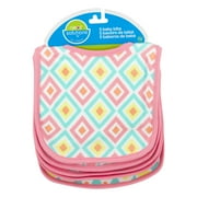 Graphic Print Knit Terry Bibs 5-pack, Pi