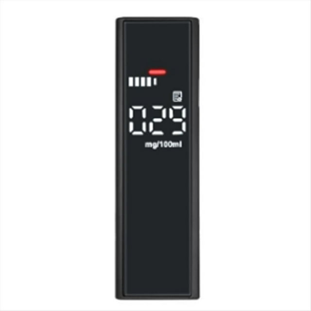 High-Precision Alcohol Tester Portable Non-Contact Professional Led Digital Display Drunk Driving Alarm Quick Tester,1 x Alcohol Tester,Black
