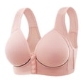 thumbnail image 1 of WILLBEST Brasier Tela De Mantequilla Sujetador De Mujer Con Hebilla Frontal, Borde De Encaje, Sin Aro De Acero, Ajuste Sin Costuras, Para Yoga, Dormir, Talla Grande 2518, 1 of 2