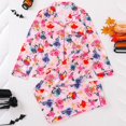 thumbnail image 2 of Puliio Halloween Pajamas Set for Womens 2 Piece Witch Floral Print Long Sleeve Top and Pants Cozy‑Soft Loungewear Nightwear Pjs Sets, 2 of 9