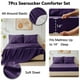 thumbnail image 4 of Juego de edredón CozyLux, tamaño queen, color morado, 7 piezas, 4 of 6