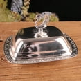 thumbnail image 2 of yuksok European Butter Dish Box Lith Lid Serving Tray Kitchen Dinnerware Cheese Server, B-, 2 of 7