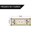 thumbnail image 2 of Mardi Gras Table Runner Stripe Fat Tuesday Table Decoration Seasonal Carnival Kitchen Indoor Outdoor Party Supply 13x72 Inch, 2 of 10