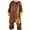 Brown Bear, variant on ATAIKU Toddler Sleeping Sack 9M-6T Christmas Flannel 2-Way Zipper Baby Sleep Sack with Feet, Infant Snowman Wearable Blanket