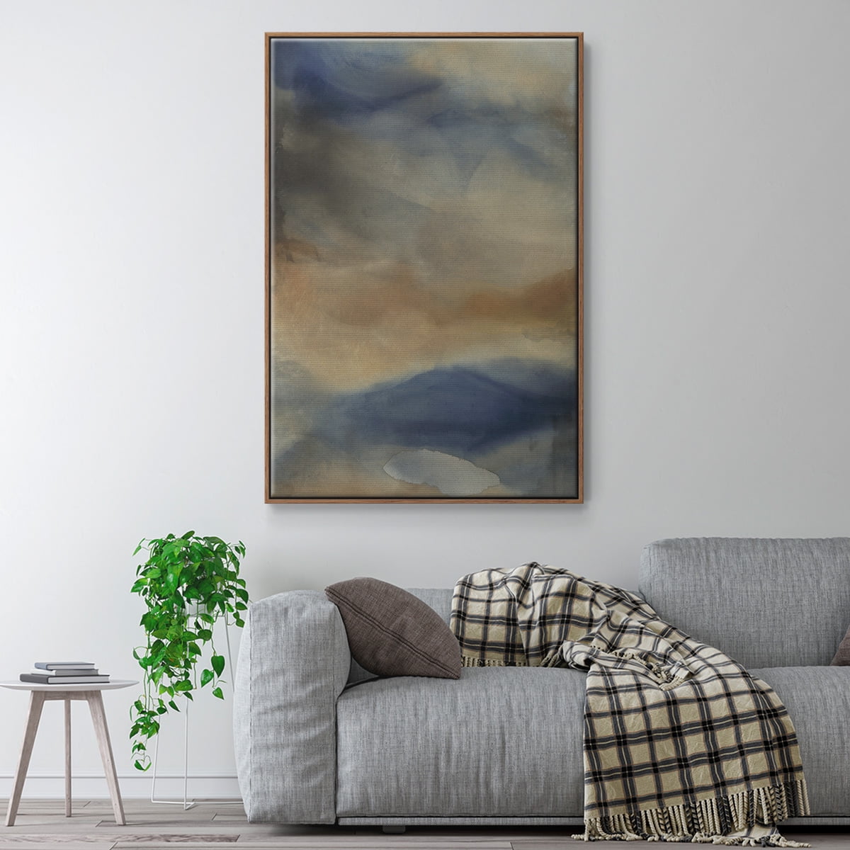 Reflection Framed Premium Gallery Wrapped Canvas - Ready to Hang - 17 x 25 - Walnut Floating Frame