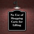thumbnail image 2 of No Use of Shopping Carts for Lifting BLACK Aluminum Composite Sign 20''x24'', 2 of 9