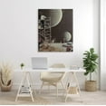 thumbnail image 2 of Stupell Industries Two Moons Vintage Film Set Galaxy Graphic Art Gallery Wrapped Canvas Print Wall Art, Design by Matheus Lopes Castro, 2 of 7