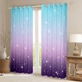 thumbnail image 2 of Castle Fairy Starry Sky Girl Boy Curtains Pack of 2 (42x84 Each),Universe Galaxy Curtains Blackout,Abstract Gradient Ombre Bedroom Curtains,Breathable Home Decor, 2 of 6