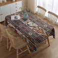 thumbnail image 2 of Multicolor Geometric Boho Pattern Rectangle Tablecloth 60"x84",Waterproof Polyester Rectangle Table Cloth, Wipeable Spillproof Polyester Tablecloth for Dining, Camping, Indoor and Outdoor, 2 of 5