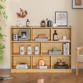 thumbnail image 2 of MAT EXPERT Toy Storage Organizer, 8-Section Display Shelf Cabinet for Organizing Books & Toys, 3-Tier Open Wooden Daycare Kids Bookshelf for Classroom, Playroom, Kindergarten (Wood, 3-Tier/ 8-Cube), 2 of 17
