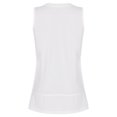 thumbnail image 4 of Yartina Women's Round Neck Sleeveless Split Hem Vest Tops Loose Fit Tee Shirt Gym Workout Tank Tops White S, 4 of 9