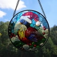thumbnail image 2 of Quail Ornament Christmas 2025, Quail Stained Glass Window Sun Catcher – Decorative Hanging Ornament for Door or Living Room, 2 of 5