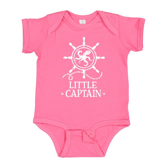 Inktastic Sailing Maritime Little Captain Boys or Girls Baby Bodysuit