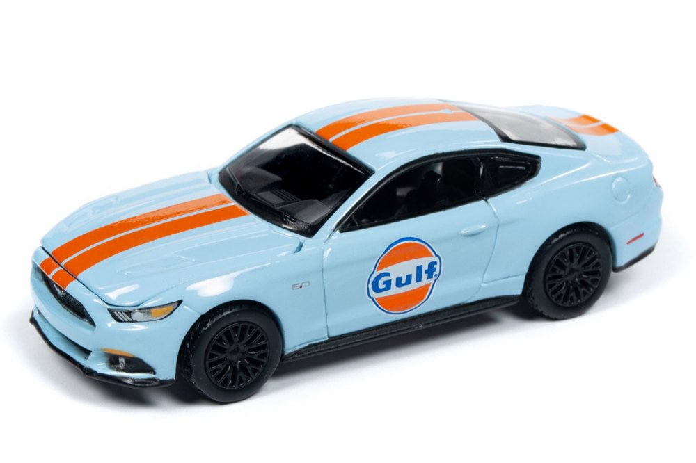blue mustang toy car