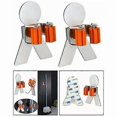 thumbnail image 2 of Mop and Broom Holder - 304 Stainless Steel Self Adhesive Mop and Broom Holder with Spring Clip (2 Packs), 2 of 4