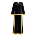 thumbnail image 6 of Gfyviroh Women's Stylish Fall Outfit Set Color Block Button Front Pullover 2 Piece Sets Long Sleeve Tops with Pants Casual Outfits, 6 of 6