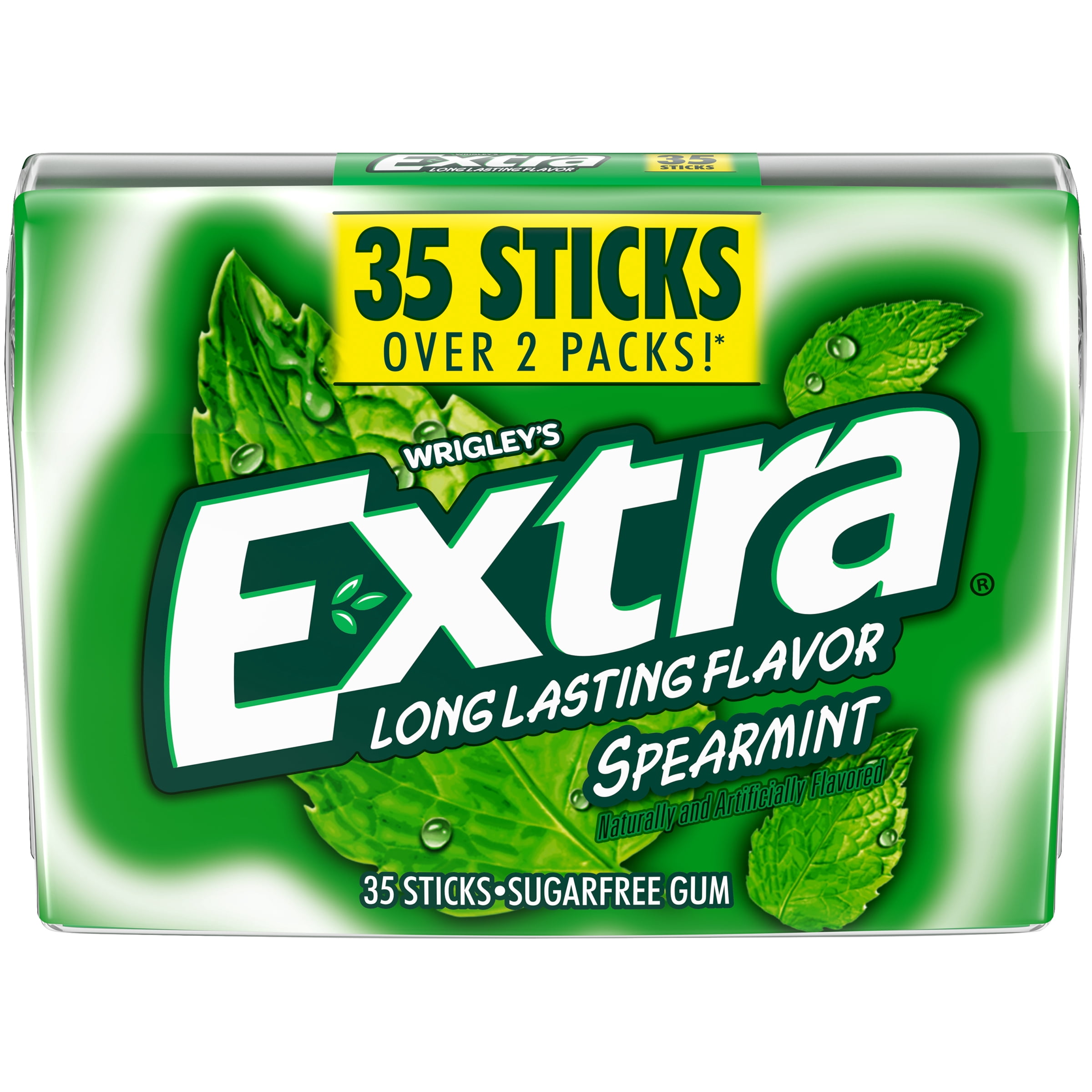 EXTRA Gum Variety Sugarfree Chewing Gum Polar Ice Peppermint Spearmint 35-Stick Packs 6 Pack