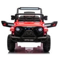 thumbnail image 2 of 12V Kids Electric Ride-On Truck Car with Remote Control, Dual Drive, 4-Wheel Suspension, Music & Early Education Mode, Bluetooth/USB/MP3, Mic Jack, LED Lights – For Toddlers Ages 1-4, 2 of 6