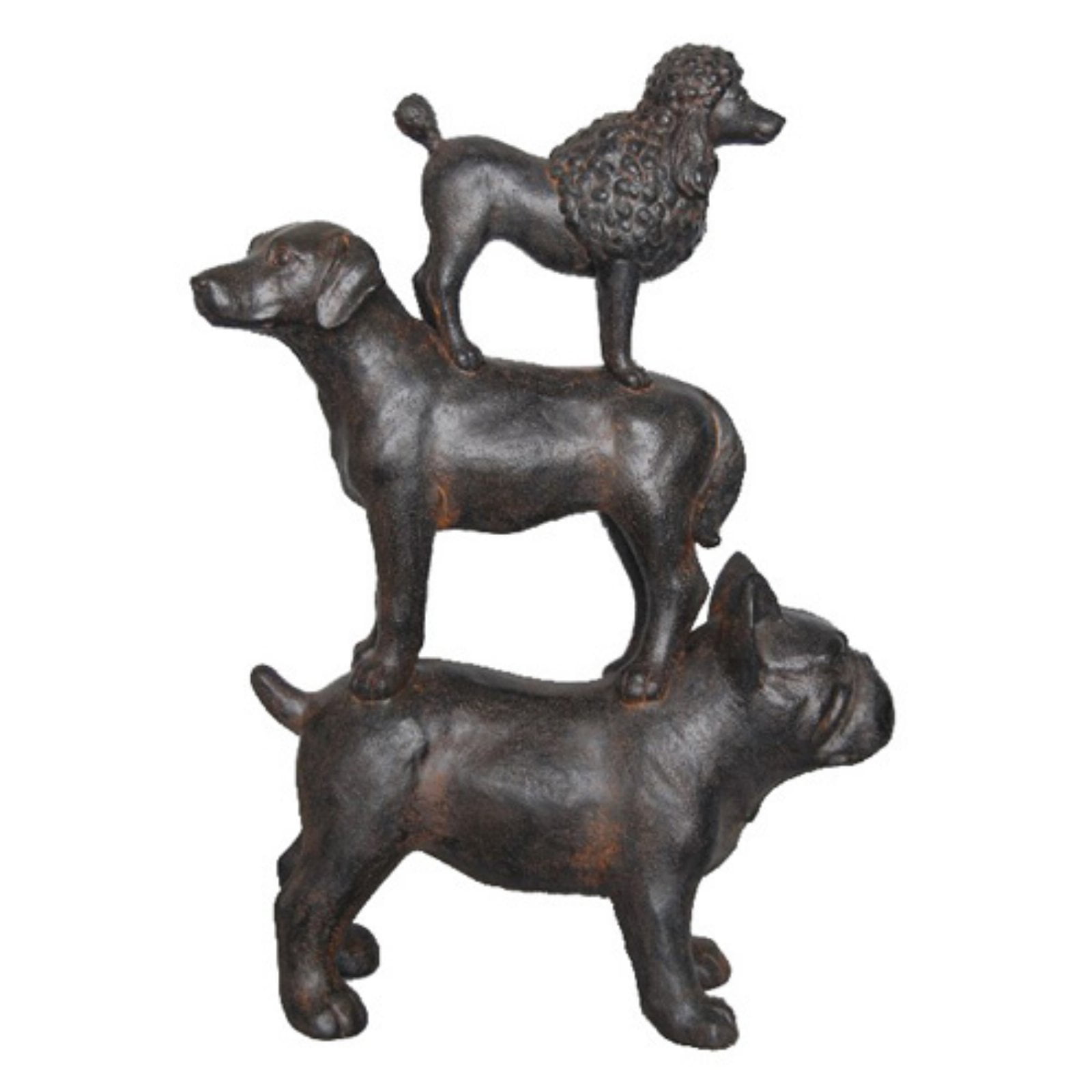 Home Decor Dog Animal Sculpture Dog Bronze Figurine Table top Animal Bronze