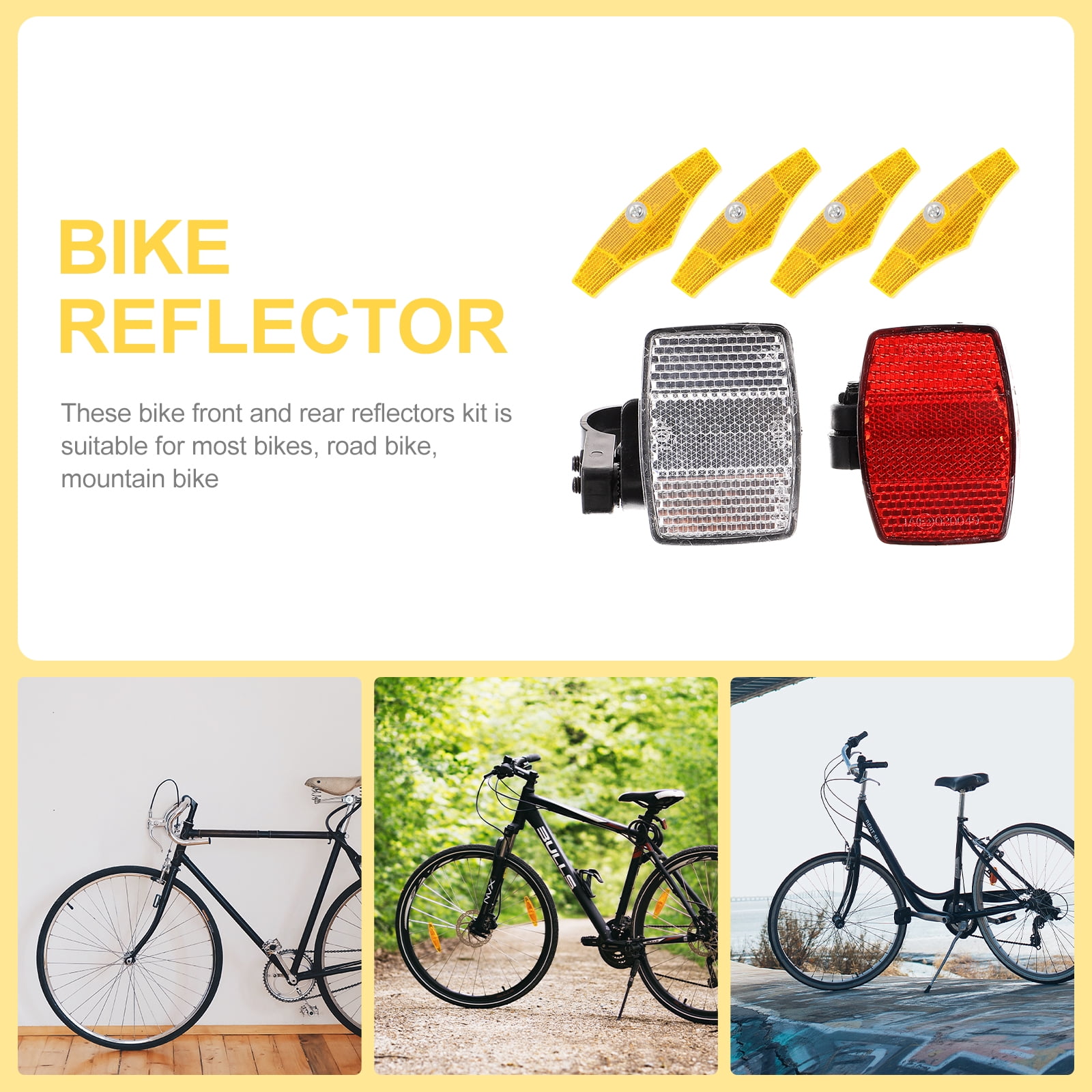 Bicycle Wheel Cycle Front Reflector Bicycle Wheel Cat Eye Bike