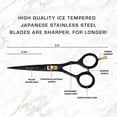 thumbnail image 6 of Red by Kiss Premium Artisan Professional Hair Shears, Ice Tempered Japanese Stainless Steel Scissors, Sharp Blades for Precise Cutting, Ergonomic & Adjustable Tension Screw (Straight, 5.5in), 6 of 11