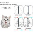 thumbnail image 3 of unidad (19,7 x 19 x 5,3 cm) gatera con microchip gatera con microchip gatera con microchip marrón con kits de tornillos para gatos y perros pequeños blanco, mediano, 3 of 3