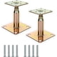 thumbnail image 1 of Gatos de piso ajustables de acero de alta resistencia para soporte temporal, extensibles de 100 a 150 mm, instalación versátil para escaleras, porches, terrazas y más, acero galvanizado con tornillos, 1 of 5