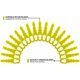 thumbnail image 3 of Paquete de 100 cuchillas de repuesto compatibles con la recortadora de hilo Ryobi, cabezales de cuchillas dentadas dobles RAC155 RAC157 RAC158, 3 of 5